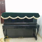 Khăn phủ đàn Piano nhung xanh rêu