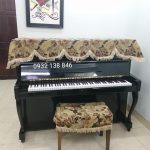 Bộ khăn phủ đàn và ghế họa tiết hoa cổ điển