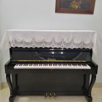 KHĂN PHỦ ĐÀN PIANO CƠ TRẮNG PHỐI REN SANG TRỌNG