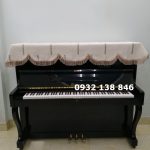 KHĂN PHỦ ĐÀN PIANO CƠ MÀU KEM  HỌA TIẾT HÌNH THOI