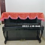 KHĂN GẤM ĐỎ PHỦ ĐÀN PIANO CƠ CAO CẤP