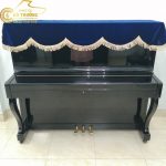 KHĂN TRẢI ĐÀN PIANO CƠ NHUNG XANH DƯƠNG DÀY ĐẸP
