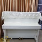 Khăn phủ đàn Piano nhung trắng mềm mượt sang trọng