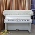 Khăn phủ đàn Piano ren trắng họa tiết hoa lá