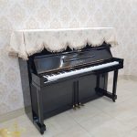 Khăn phủ đàn Piano mẫu kem thêu hoa cao cấp