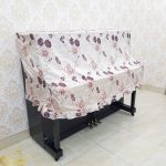 Khăn phủ đàn Piano mẫu lửng thêu hoa phủ cho đàn size U1