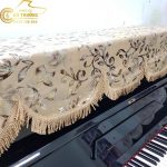 Khăn phủ đàn Piano cơ mẫu hoa vàng cát