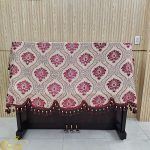Khăn phủ đàn Piano mẫu lửng họa tiết Hoa Phú Quý